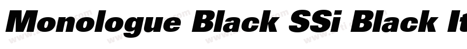 Monologue Black SSi Black Italic字体转换